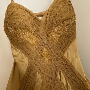 Nina Austin Gold Evening Gown